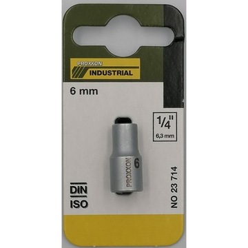 PROXXON 23714 nasadka 6 mm 1/4 cala stal CrV