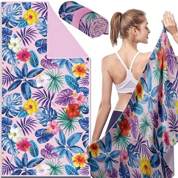 БОЛЬШОЕ БЫСТРОСУХОЕ СПОРТИВНОЕ ПЛЯЖНОЕ ПОЛОТЕНЦЕ ДЛЯ БАССЕЙНА И ТРЕНАЖЕРНОГО ЗАЛА 80x160