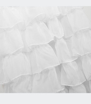 FIRANA GOTOWA DOLLY ZASŁONY FALBANY BIAŁE 145X250 KÓŁKA PRZELOTKI WOAL