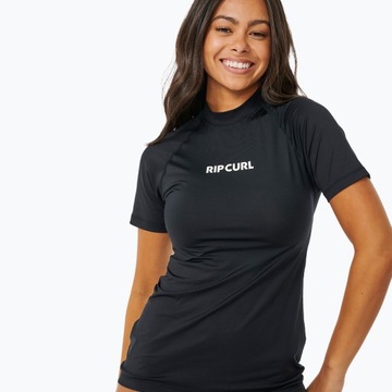 Rip Curl Classic Surf Upf Rashguard SS черная женская футболка для плавания M