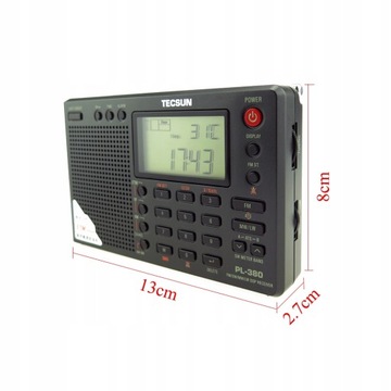 Профессиональная FM/LW/SW/MW радиостанция Tecsun PL-380 DSP