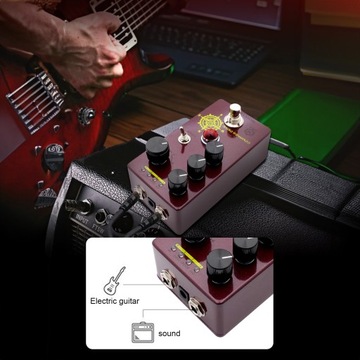 MOSKYAudio Педаль эффектов для гитары Overdrive 4 режима