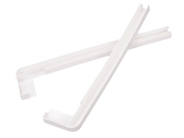 ПВХ бекон для внешних подоконников в простых белых окончаниях 40 см.