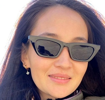 Черные женские солнцезащитные очки, КОТ-кот, ПРЯМОУГОЛЬНЫЕ ретро-очки-авиаторы