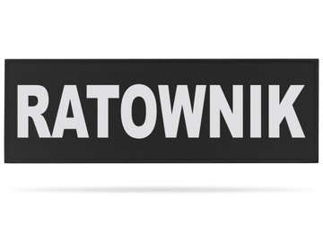 WIDOCZNA NASZYWKA W RAMCE wz. RATOWNIK ODBLASKOWY