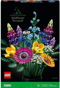 LEGO Icons 10313 Bukiet z polnych kwiatów ZESTAW KLOCKÓW NA PREZENT KWIATY