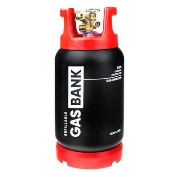 GasBank DUO 5 kg SLIM kevlar ultralekka butla do napełniania LPG