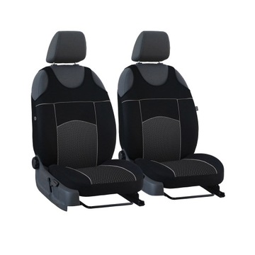 Pokrowce koszulki przód 1+1 Tuning 5 czarne do Opel Meriva