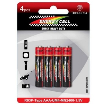 BATERIE ENERGY CELL R-03/ AAA (4 SZTUKI)