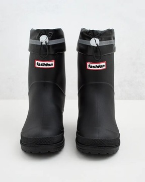 CZARNE KALOSZE DAMSKIE ALNANA