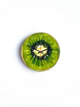 Миниатюрные часы для кукольного домика, фруктовые цвета.