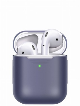 ETUI SILIKONOWE CASE DO AIRPODS 1/2 | LAVENDER GRAY
