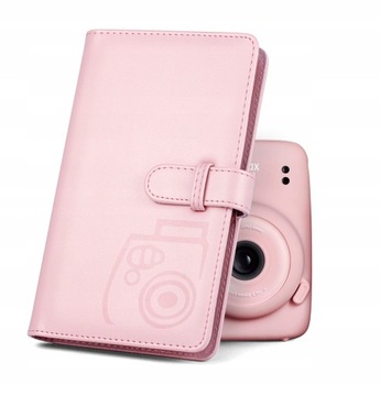 Чехол-чехол для Fuji INSTAX Mini 11 + АЛЬБОМ на 96 фотографий РОЗОВЫЙ