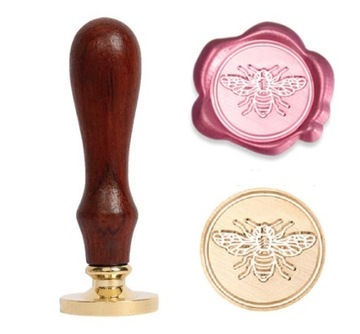 Pieczęć, stempel do wosku, laku wzór PSZCZOŁA