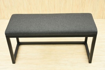 МЕТАЛЛИЧЕСКАЯ СКАМЬЯ С МЯГКОЙ ОБИВКОЙ 80 см