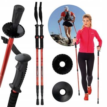 KIJE TREKKINGOWE DO CHODZENIA NORDIC WALKING 2 SZT