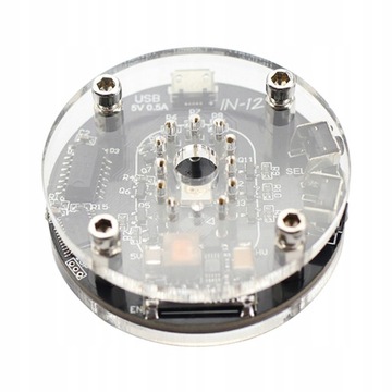 ZEGAR BUDZIK CYFROWY NIXIE TUBE ELEKTRONICZNY IN12