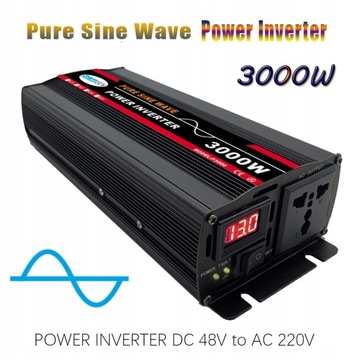 3000W 48V To 220V Pure Sine Wave Power Inverter
