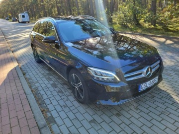 Mercedes Klasa C W205 Kombi Facelifting 1.6 200d 160KM 2019 Mercedes C 200d 2019 Panorama,Virtual, LED, Manual, Bezwypadkowy, VAT 23%, zdjęcie 1