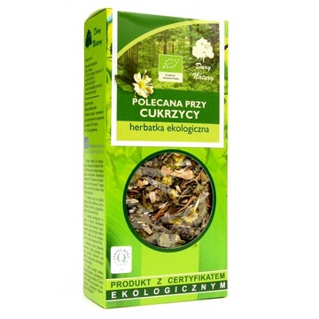 Herbata Polecana Przy Cukrzycy BIO 50 g – DARY NAT