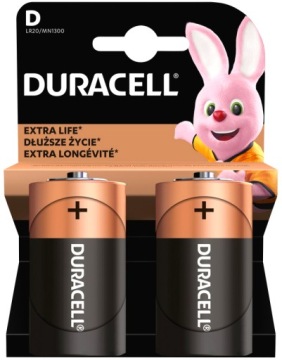 4x POWER D R20 LR20 ORIGINAL ALKALIC BATTERIES DURACELL