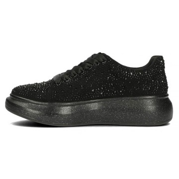 Buty damskie sneakersy na platformie czarne Filippo 4543/23 36