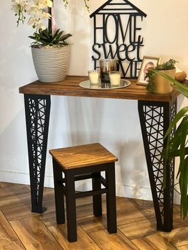 Белый табурет из массива дерева в деревенском стиле ДРУГИЕ ЦВЕТА Лофт