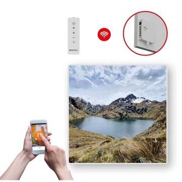 DEKORACYJNY PANEL GRZEWCZY na podczerwień o mocy 350W z WIFI