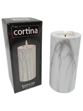 ŚWIECA WKŁAD LED DO ZNICZY RUCHOMY PŁOMIEŃ DO ZNICZ DŁUGI CZAS PRACY 15CM