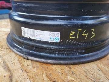 DISK OCELOVÝ KFZ 8000 6.0" X 15" 5X100 ET 43