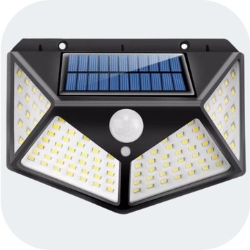 LAMPA SOLARNA Z CZUJNIKIEM RUCHU ZMIERZCHU 100 LED