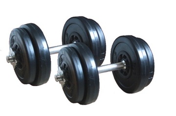 HANTLE 2x10 kg - 20 kg pełne gryfy