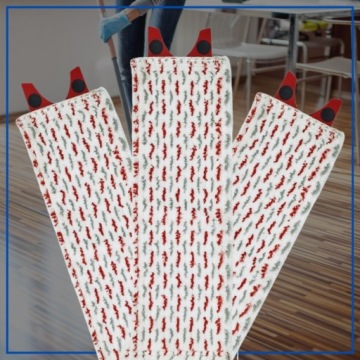 3x ВСТАВКА ДЛЯ ПЛОСКОЙ ШВАБРЫ VILEDA ULTRAMAX ULTRAMAT XL 42 см из МИКРОФИБРЫ