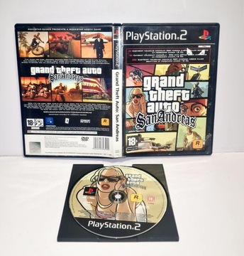 Gra Grand Theft Auto San Andreas PS2 CZYTAJ OPIS !!!