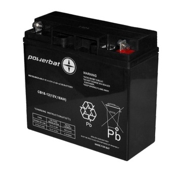 Akumulator żelowy Powerbat 12V 18Ah AGM