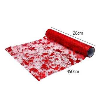 Bieżnik foliowy Dekoracja stołu w jadalni Kwiatowe opakowanie Czerwony