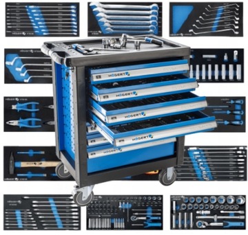 HOGERT HT7G055 ТЕЛЕЖКА ДЛЯ ИНСТРУМЕНТОВ 238 шт.