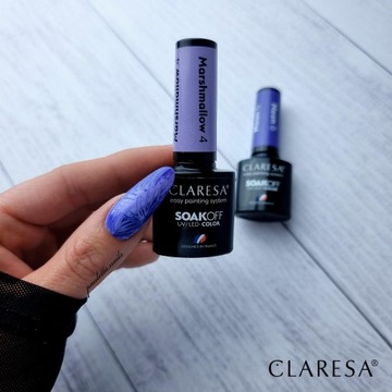 Гибридный лак для ногтей Claresa MARSHMALLOW 4 фиолетовый