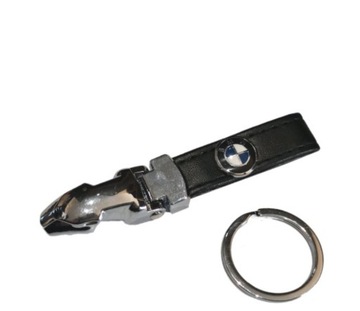 BRELOK DO KLUCZY LEOPARD METAL SKÓRA DLA BMW