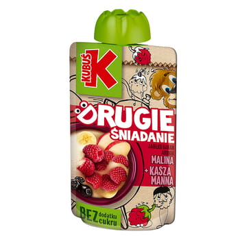 Kubuś Mus Drugie śniadanie jabłko banan aronia mal