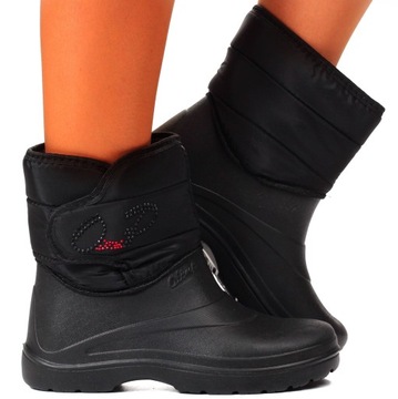 ŚNIEGOWCE BUTY DAMSKIE ZIMOWE OCIEPLANE KALOSZE