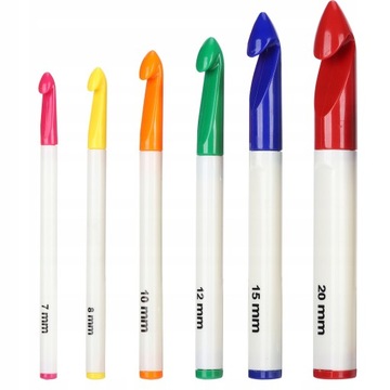 КРЮЧКИ НАБОР ИЗ 6 КРЮЧКОВ 7-20 ММ