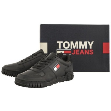 Buty Sneakersy Męskie Tommy Hilfiger Cupsole Black