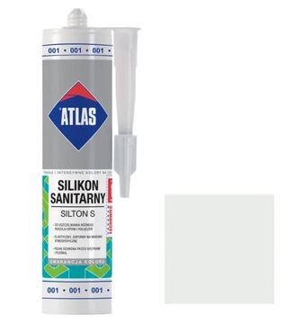 Silikon 280 ml ATLAS kolor 001 biały