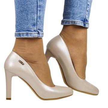 ЖЕНСКИЕ УДОБНЫЕ ТУФЛИ НЮД ЖЕМЧУГ