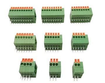 Złącze zaciskowe bezśrubowe KF141V - 6 pin do lutowania PCB szybkozłączka