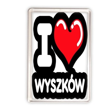 magnes akrylowy kocham Wyszków