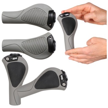 Přední úchytky na řídítka jízdního kola, ergonomické úchytky s odpružením