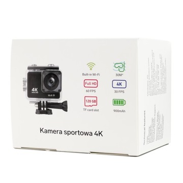 СПОРТИВНАЯ КАМЕРА DV8500 4K Wi-Fi 16 Мпикс ВОДОНЕПРОНИЦАЕМАЯ ШИРОКОУГОЛЬНАЯ АКСЕССУАРЫ