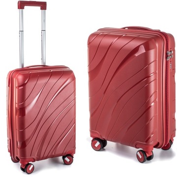 MAŁA WALIZKA PODRÓŻNA L POLIPROPYLEN RGL BAGAŻ PODRĘCZNY KÓŁKA OBROTOWE